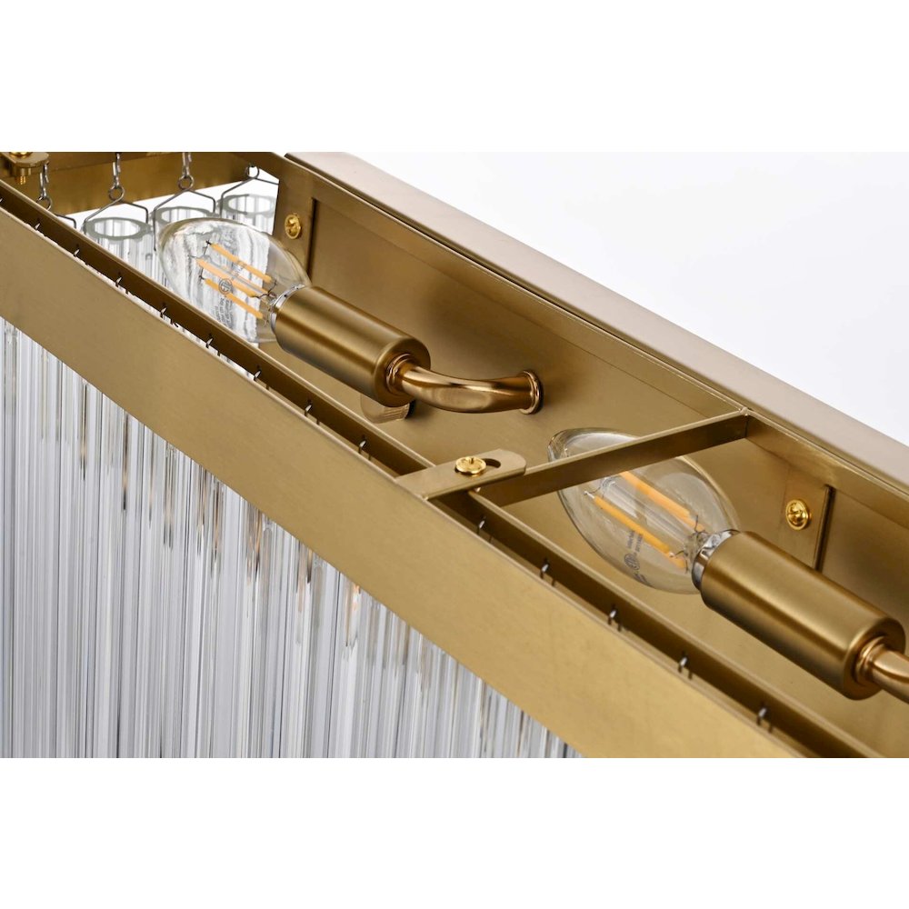 Harlow 34 inch Wall Sconce in Satin Gold