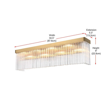Harlow 34 inch Wall Sconce in Satin Gold