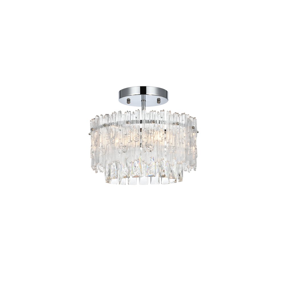 Emilia 12 inch Flush Mount in Chrome