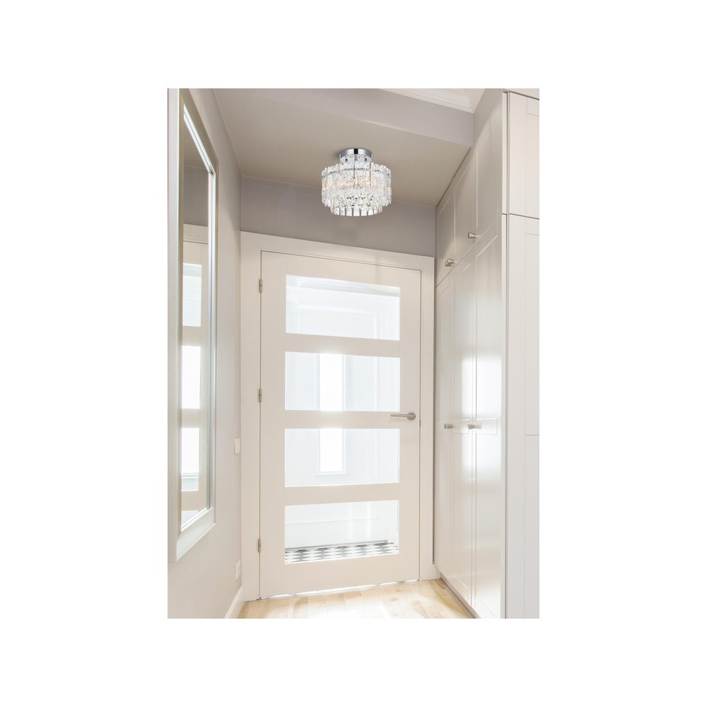 Emilia 12 inch Flush Mount in Chrome