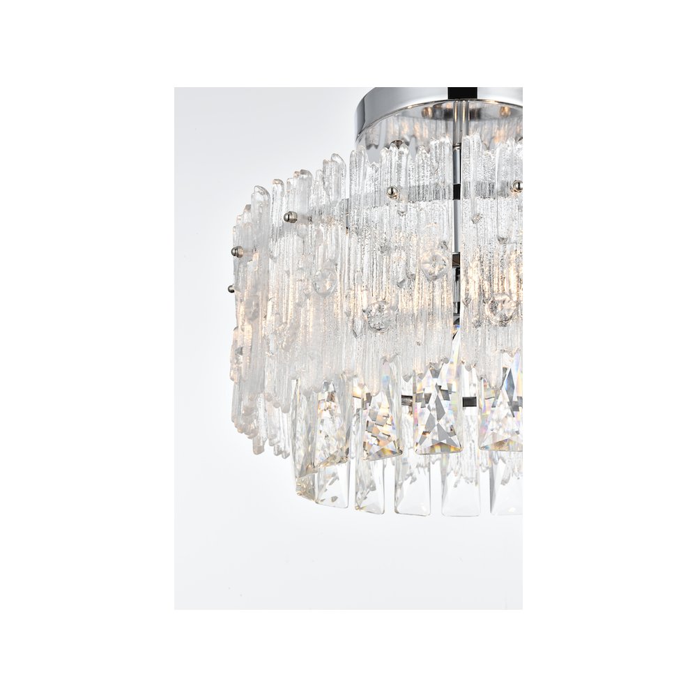 Emilia 12 inch Flush Mount in Chrome