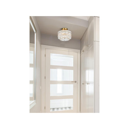 Emilia 12 inch Flush Mount in Satin Gold