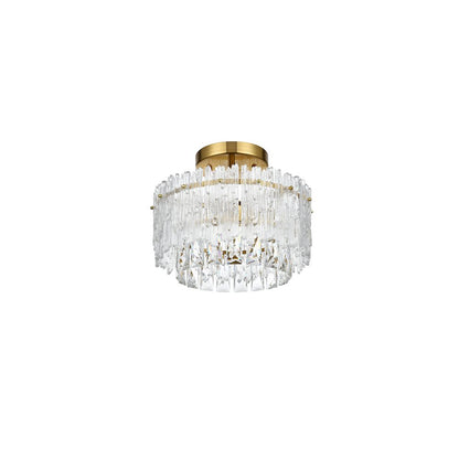 Emilia 12 inch Flush Mount in Satin Gold