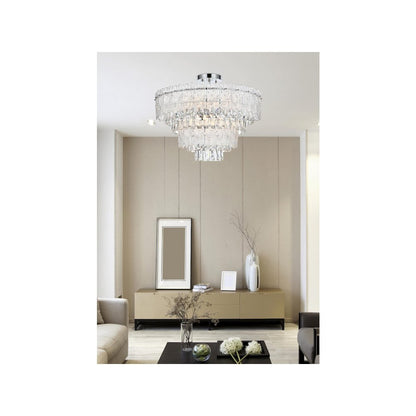 Emilia 25 inch Flush Mount in Chrome