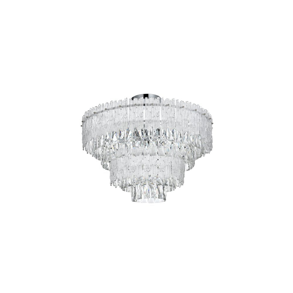 Emilia 25 inch Flush Mount in Chrome