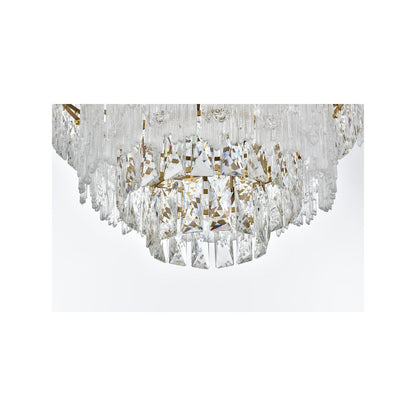 Emilia 25 inch Flush Mount in Satin Gold