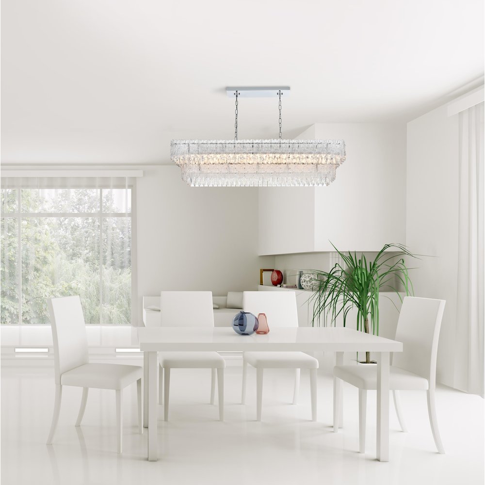 Emilia 50 inch Chandelier in Chrome