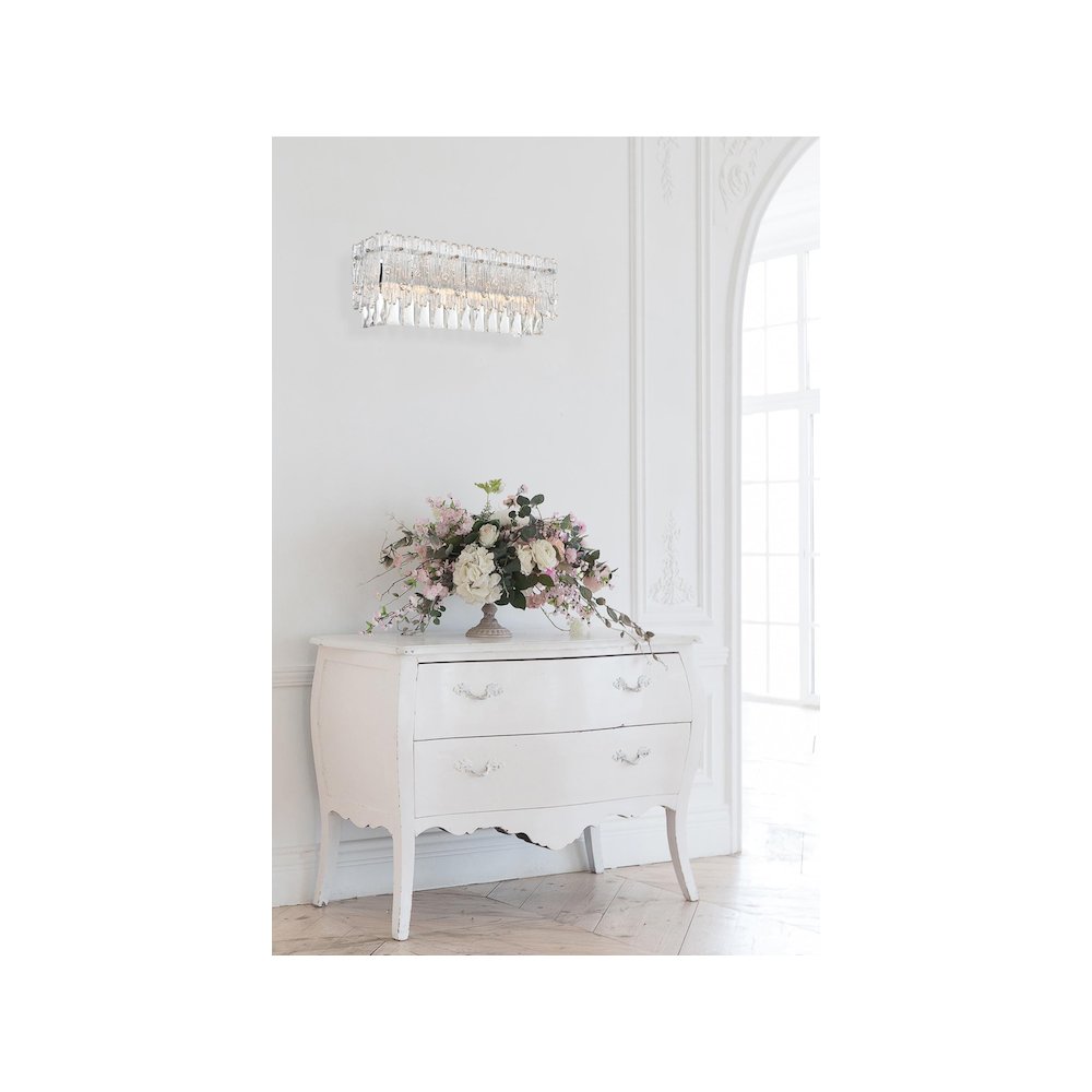 Emilia 19 inch Wall Sconce in Chrome