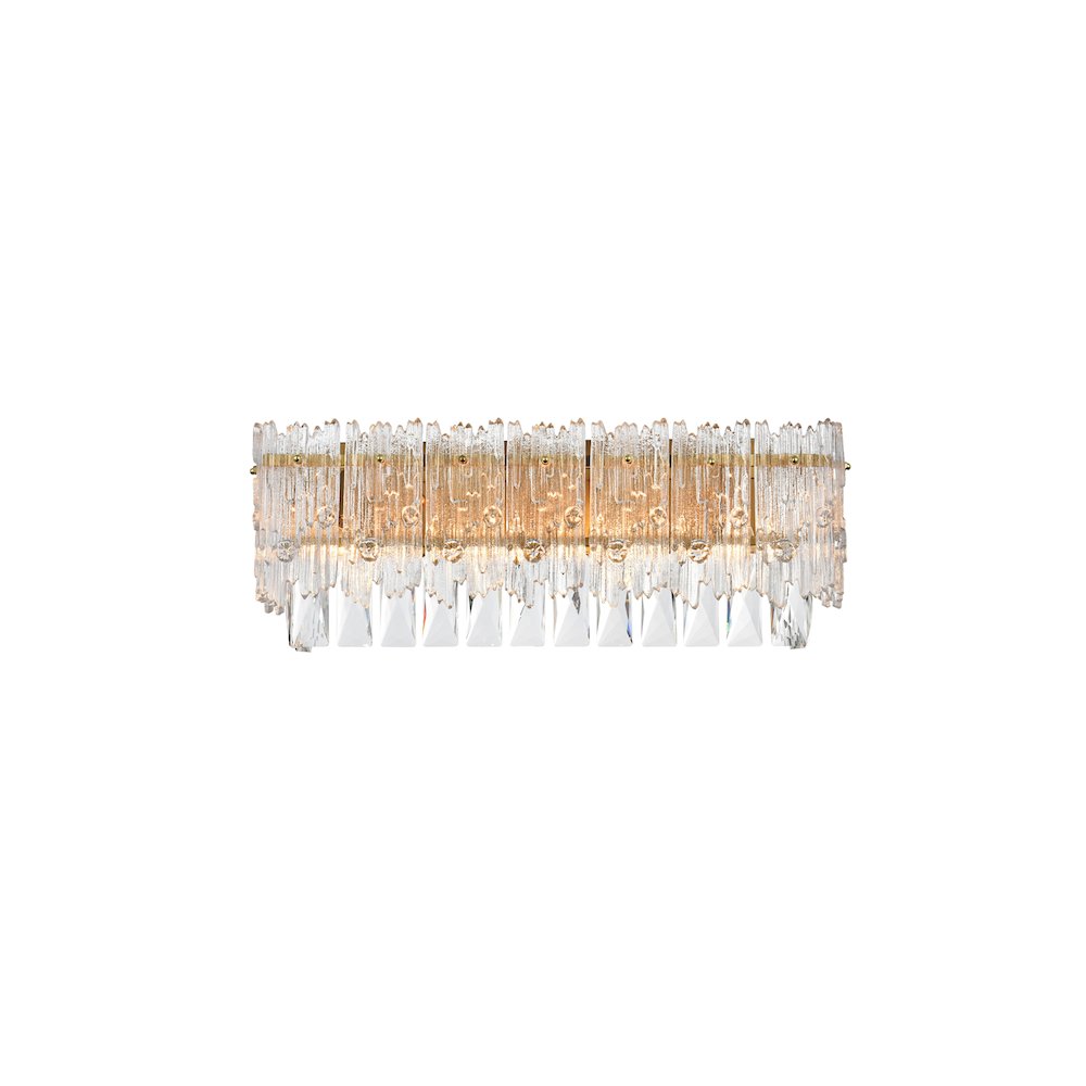Emilia 19 inch Wall Sconce in Satin Gold