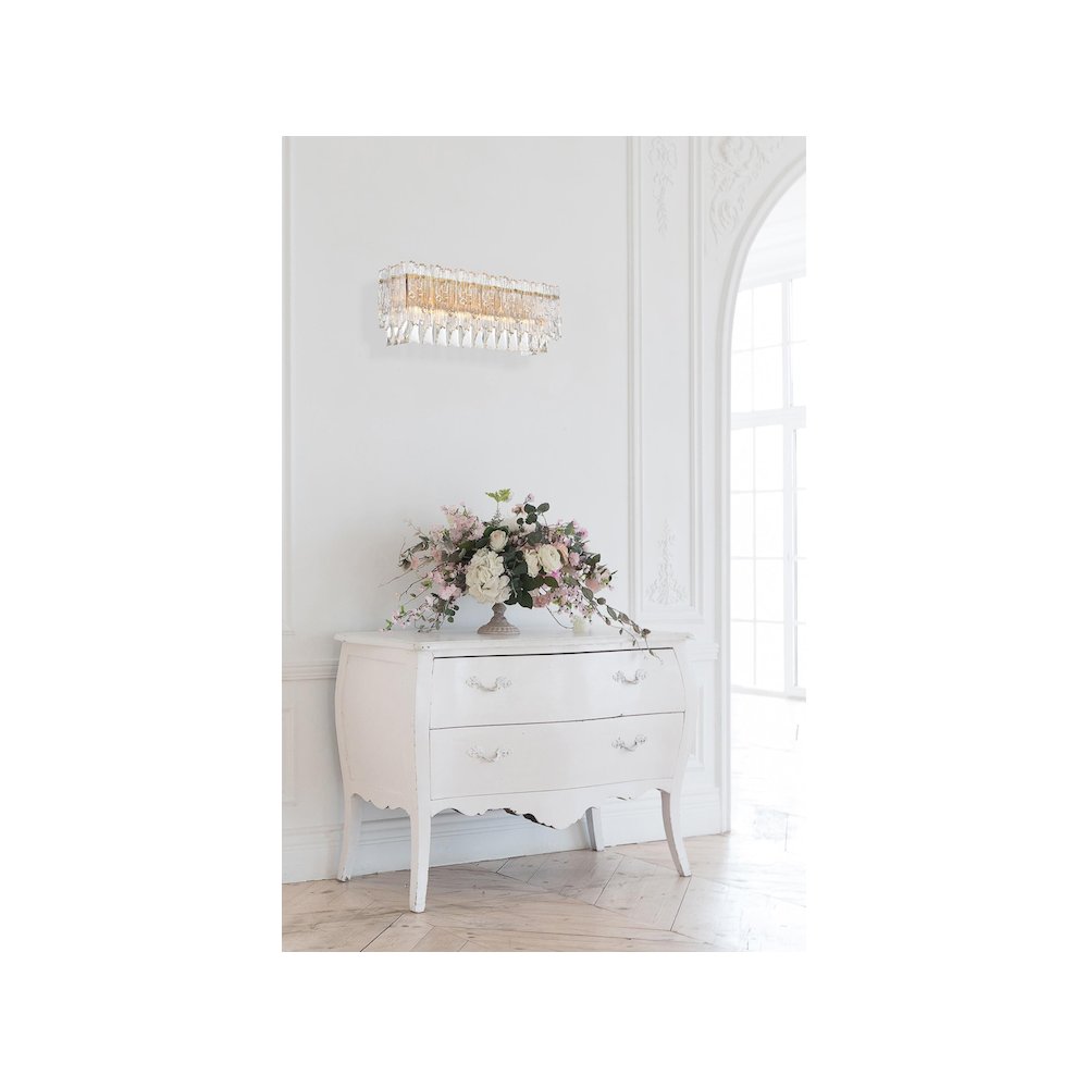 Emilia 19 inch Wall Sconce in Satin Gold