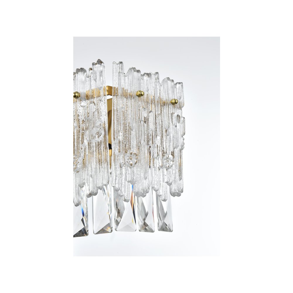 Emilia 19 inch Wall Sconce in Satin Gold