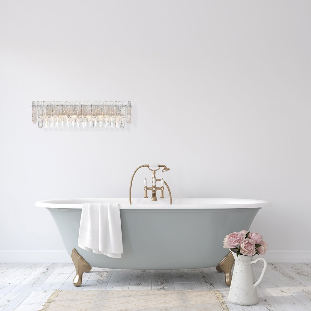Emilia 27 inch Wall Sconce in Chrome