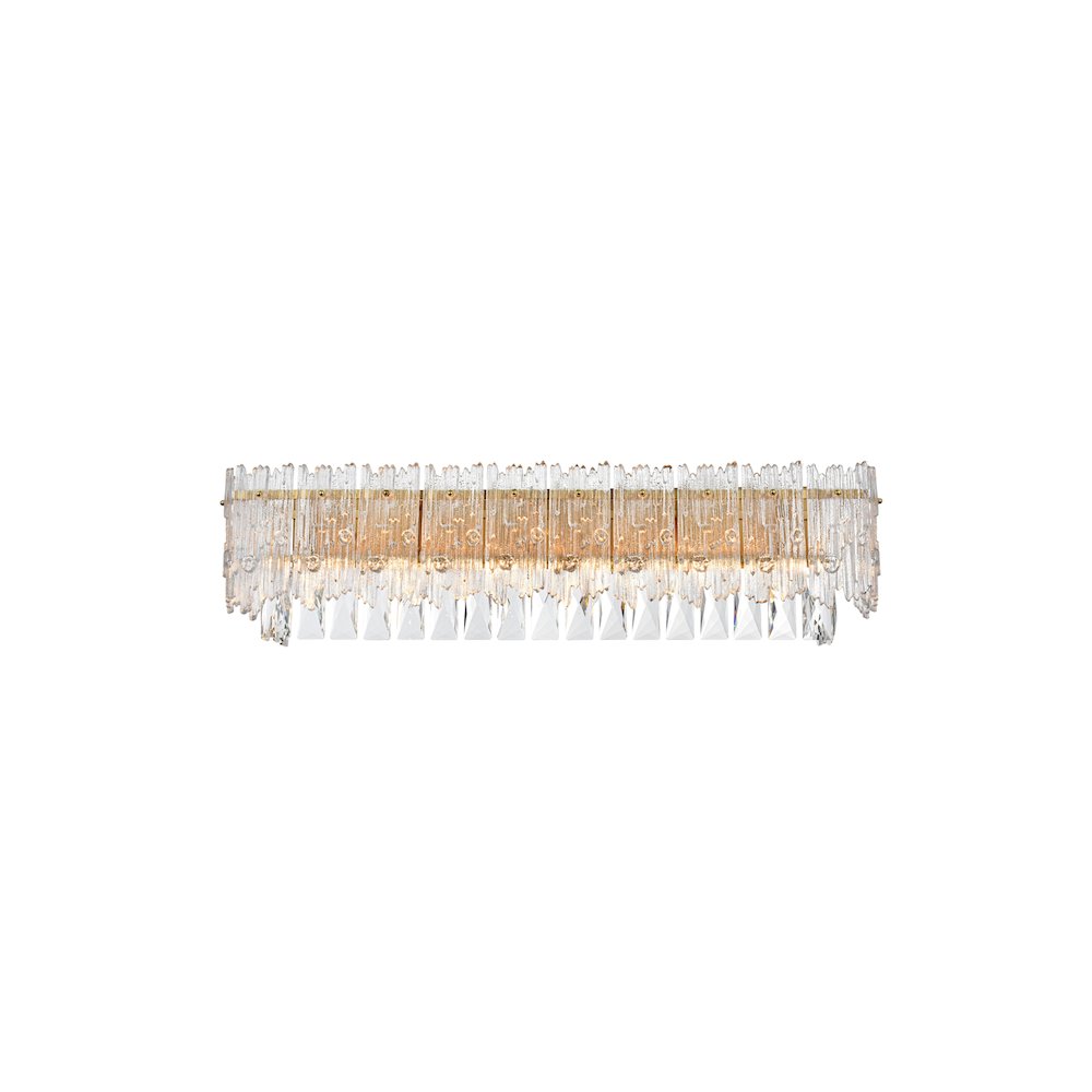 Emilia 27 inch Wall Sconce in Satin Gold