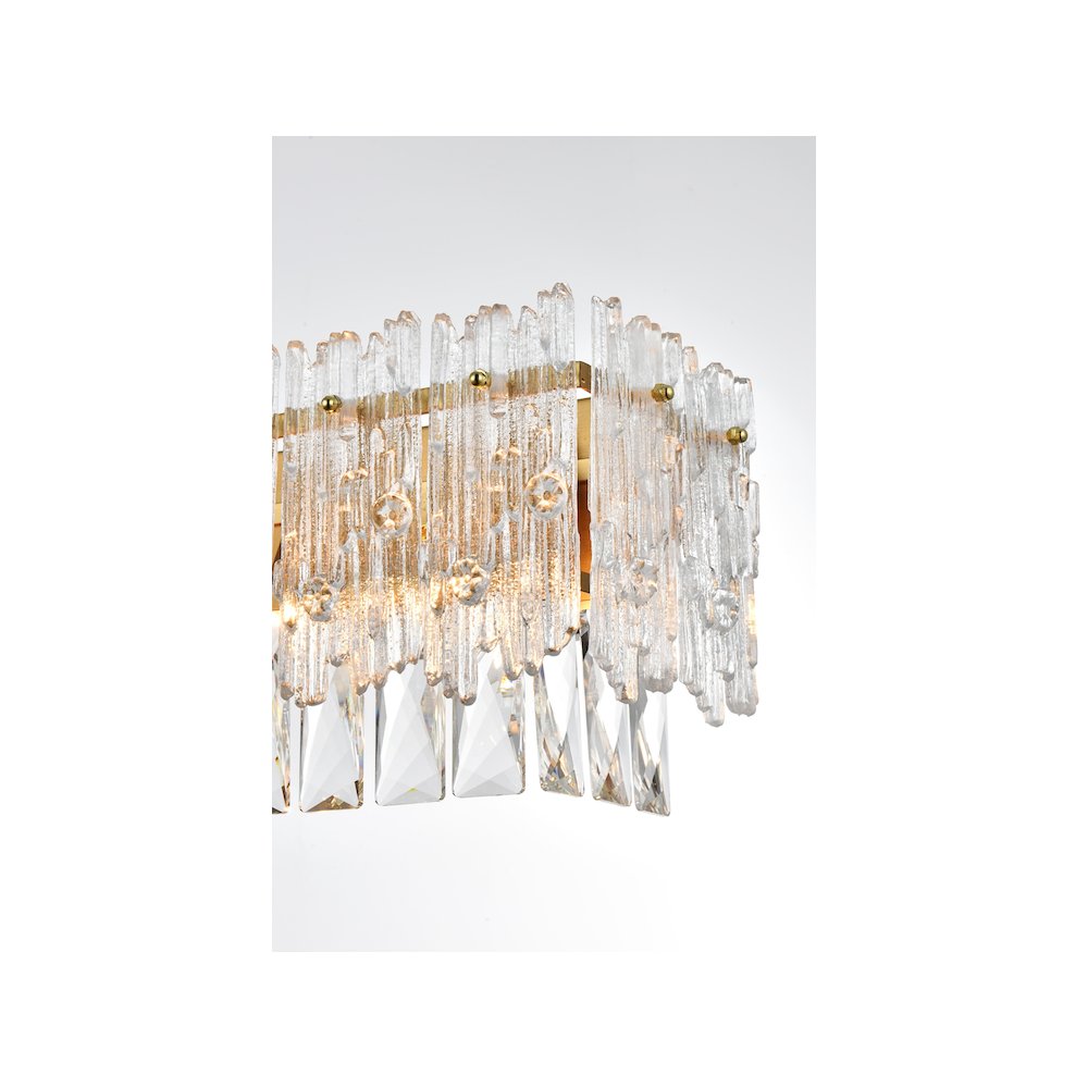 Emilia 27 inch Wall Sconce in Satin Gold