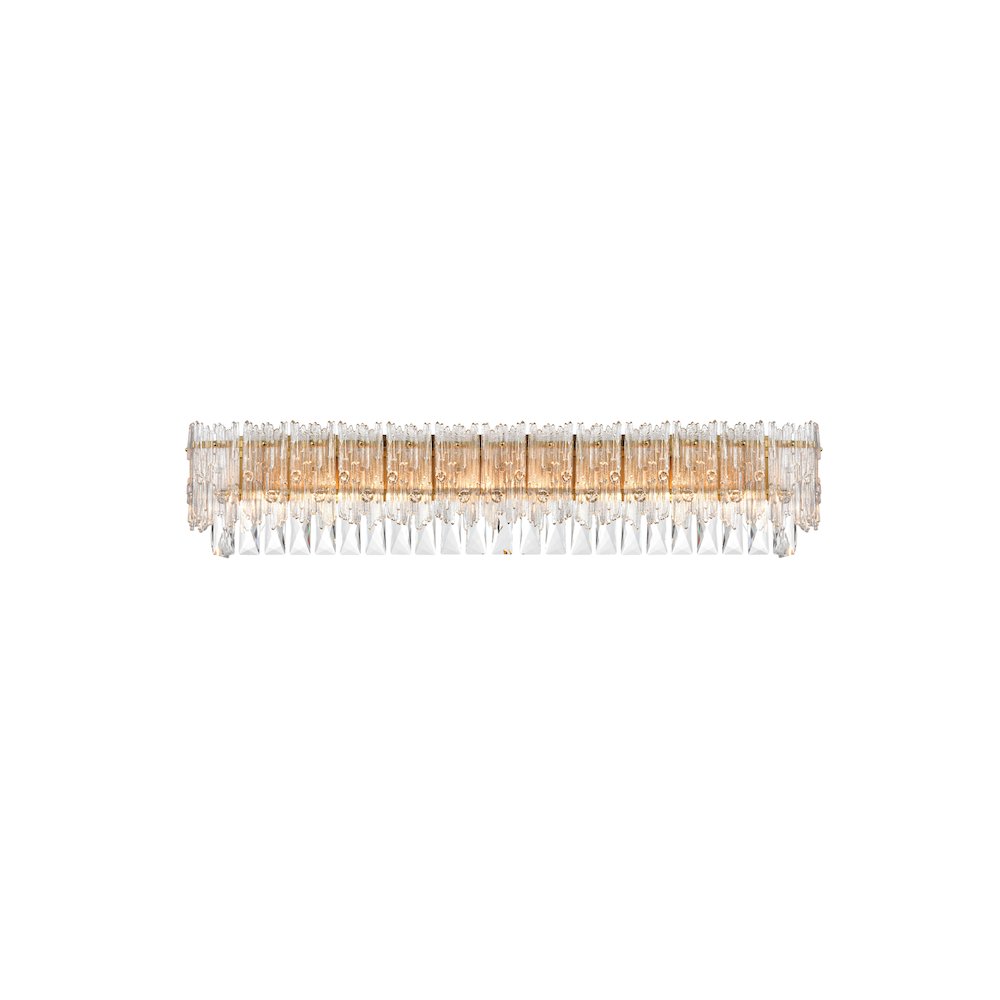 Emilia 34.5 inch Wall Sconce in Satin Gold