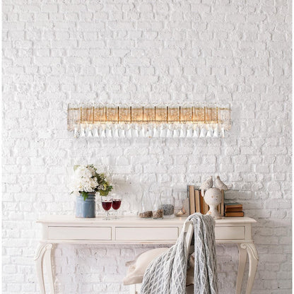 Emilia 34.5 inch Wall Sconce in Satin Gold