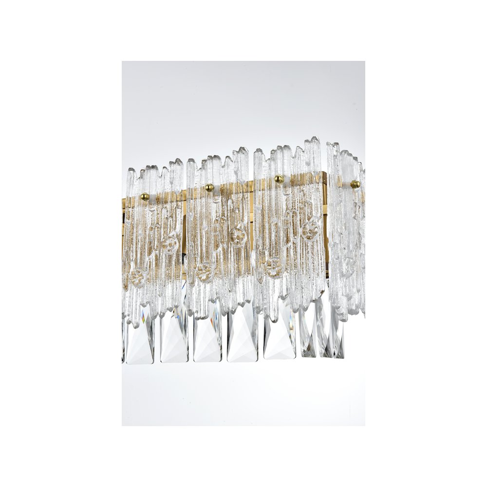Emilia 34.5 inch Wall Sconce in Satin Gold