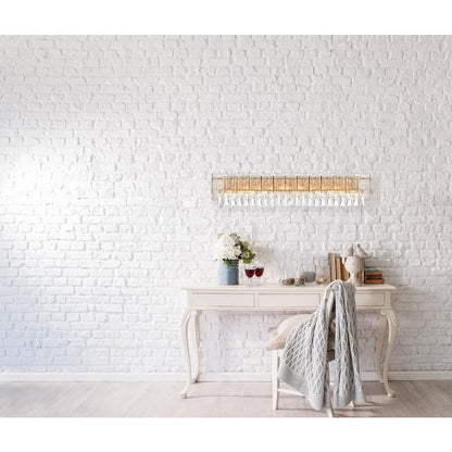 Emilia 34.5 inch Wall Sconce in Satin Gold