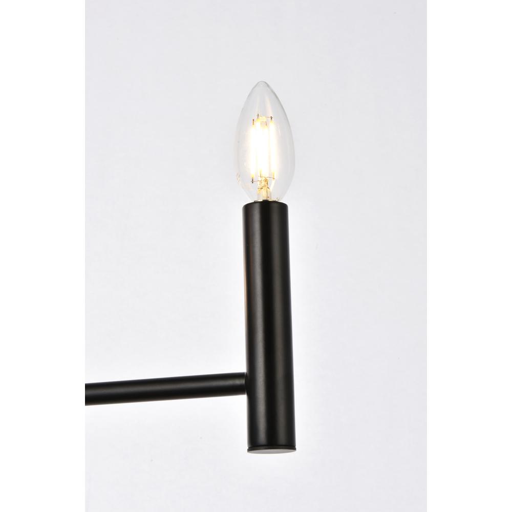Carmella 3 lights pendant in black