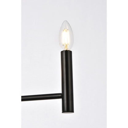 Carmella 3 lights pendant in black