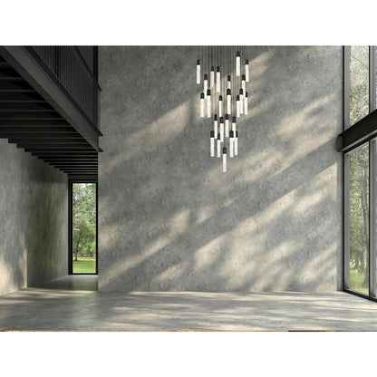 Aurora 36 inch Chandelier in Black