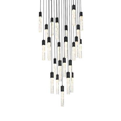 Aurora 36 inch Chandelier in Black