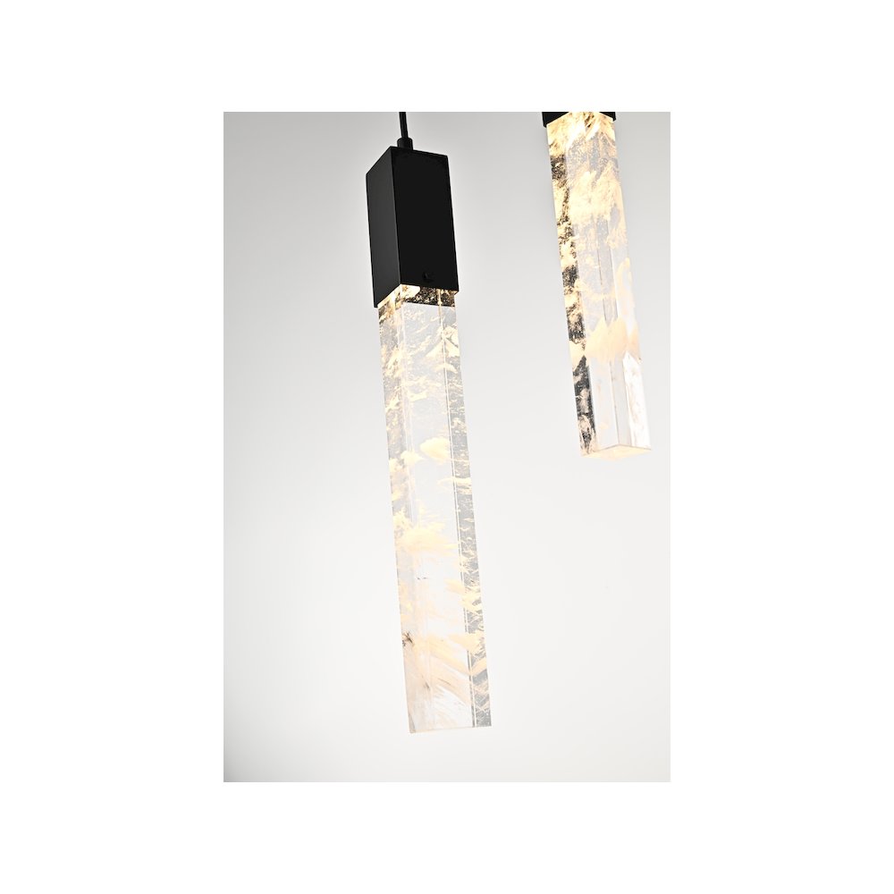 Aurora 36 inch Chandelier in Black