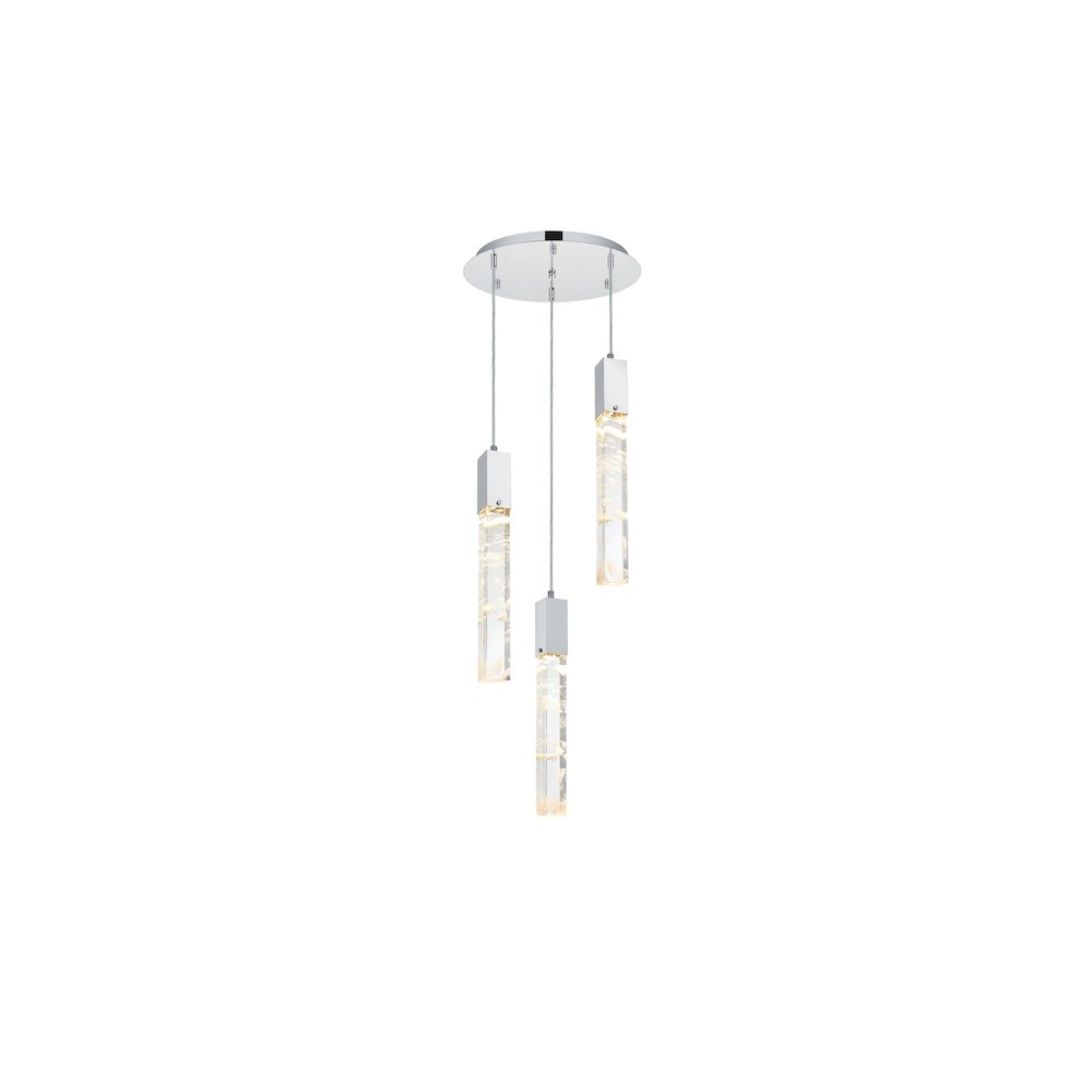 Aurora 16 inch Chandelier in Chrome