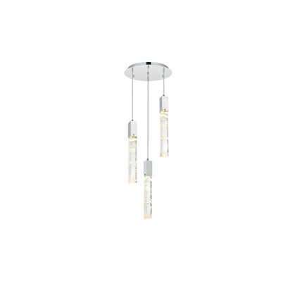 Aurora 16 inch Chandelier in Chrome
