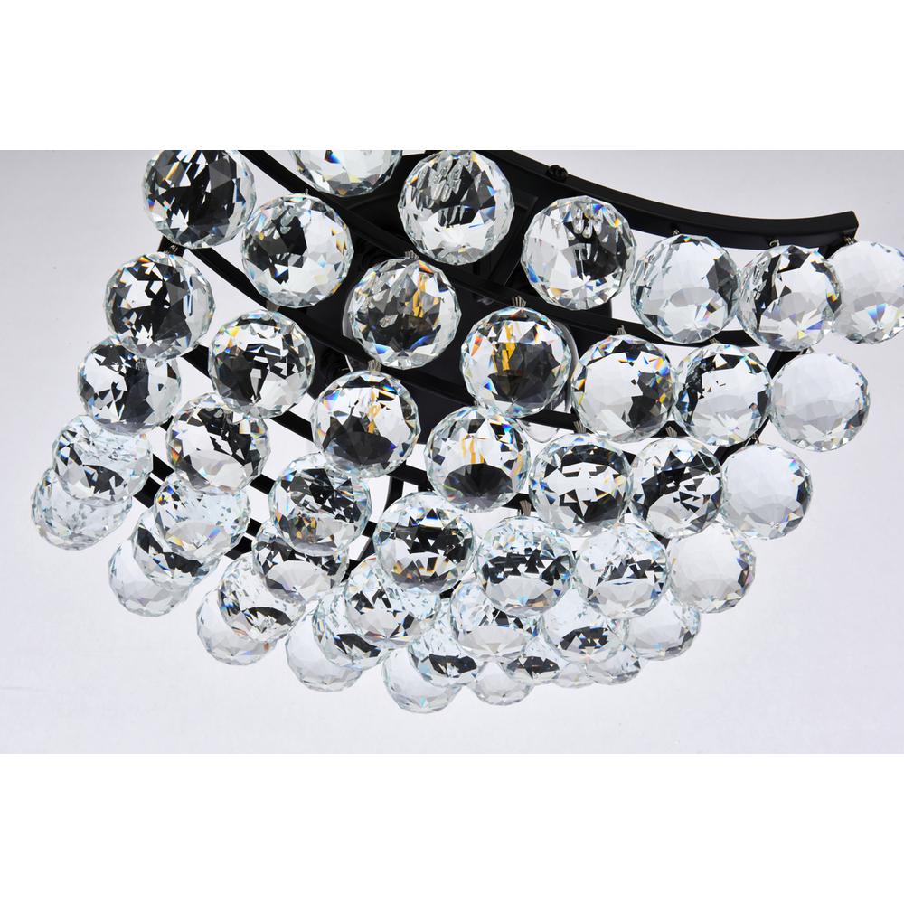 Corona 12 inch black flush mount