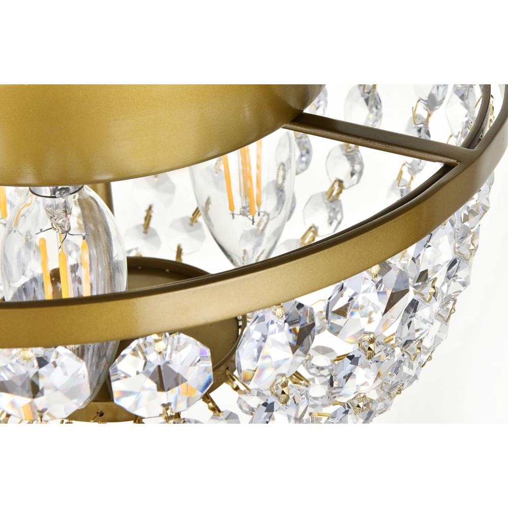 Gianna 10 inch pendant in brass