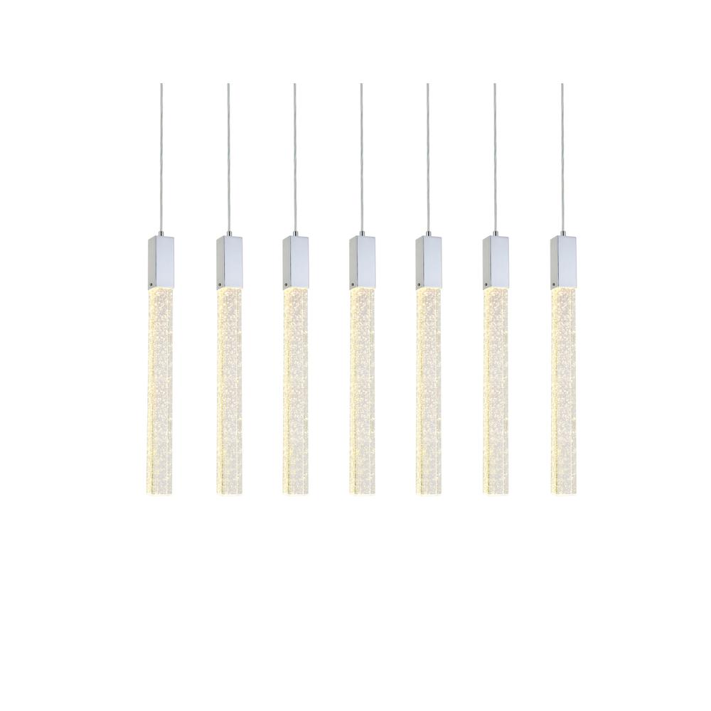 Weston 7 lights pendant in chrome