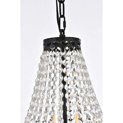 Valeria 14 inch pendant in black