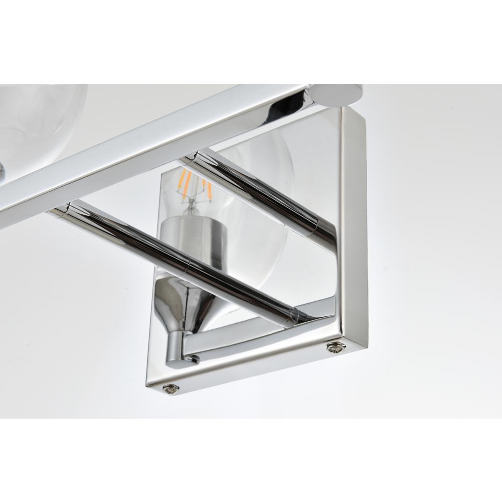 Foster 2 light Chrome and Clear Bath Sconce