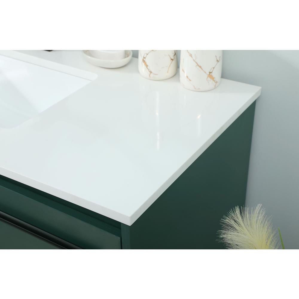 40 inch Single bathroom vanity in green