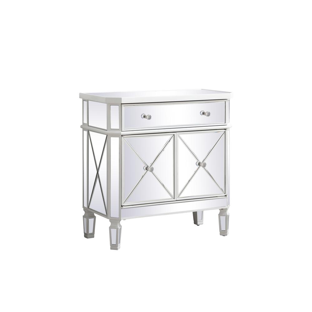 32 inch mirrored cabinet in antique white