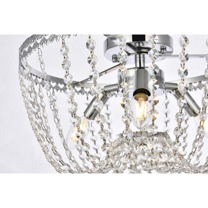 Kylie 16 inch flush mount in chrome