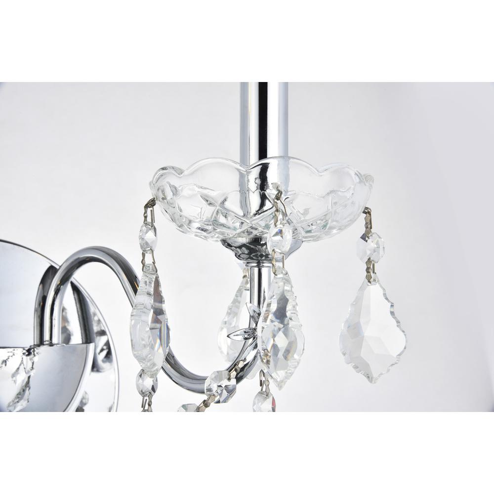 St. Francis 2 light Chrome Wall Sconce Clear Royal Cut Crystal