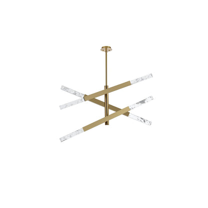 Ari 3-Bar Pendant In Satin Gold