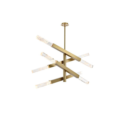 Ari 4-Bar Pendant In Satin Gold