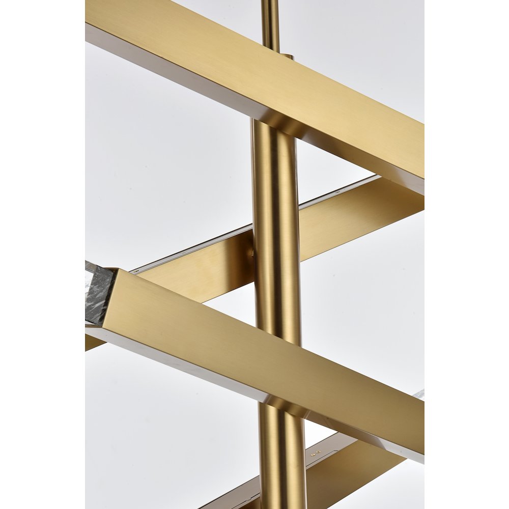 Ari 4-Bar Pendant In Satin Gold