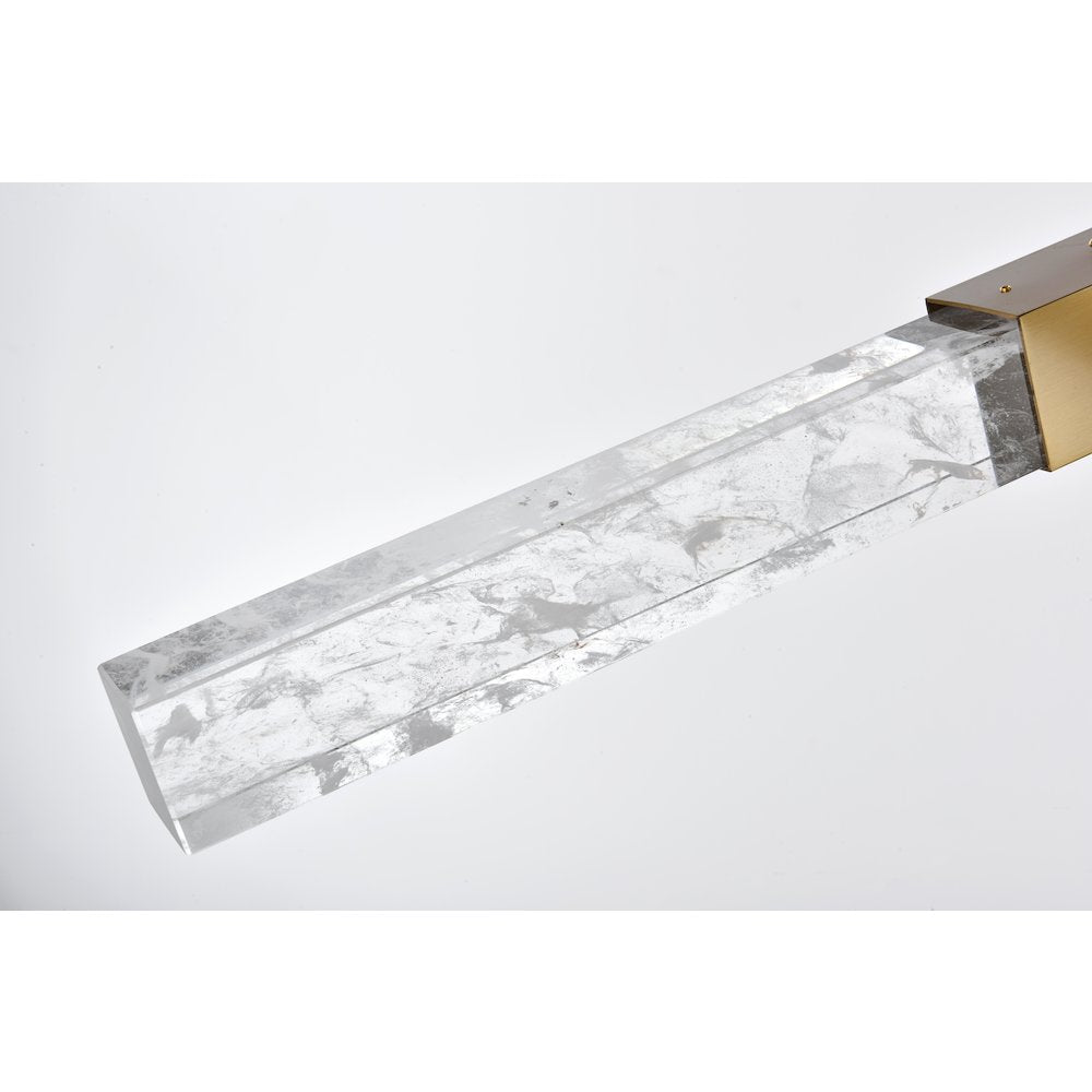 Ari 4-Bar Pendant In Satin Gold
