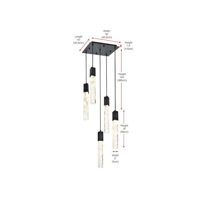 Aurora 16 inch Pendant in Black