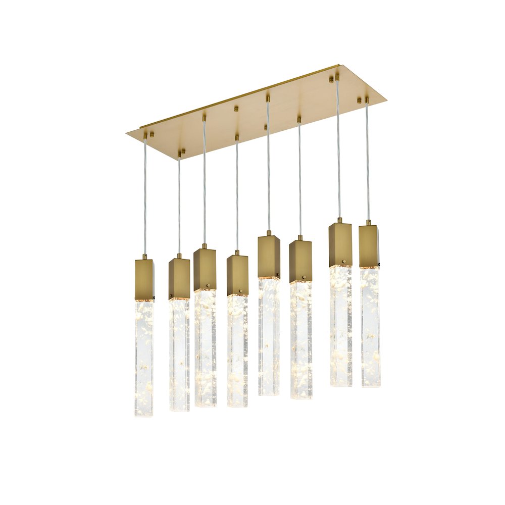 Aurora 36 inch Pendant in Satin Gold