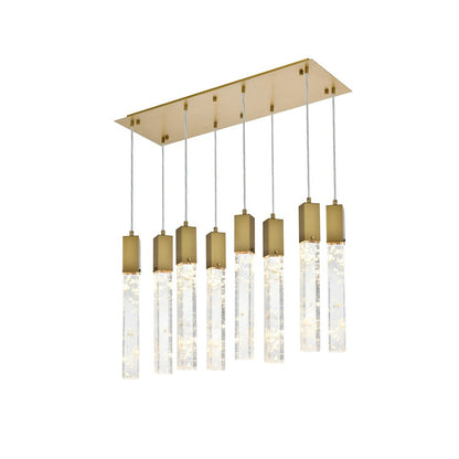 Aurora 36 inch Pendant in Satin Gold