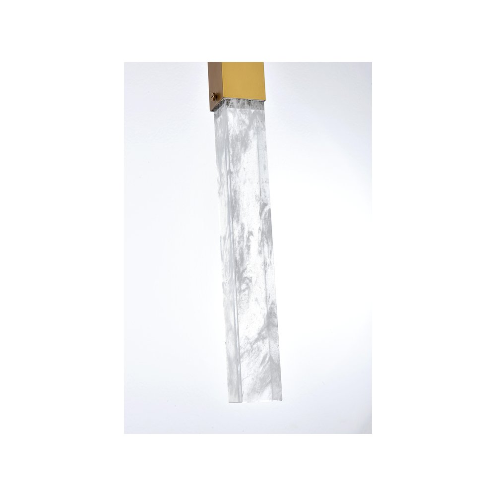 Aurora 36 inch Pendant in Satin Gold