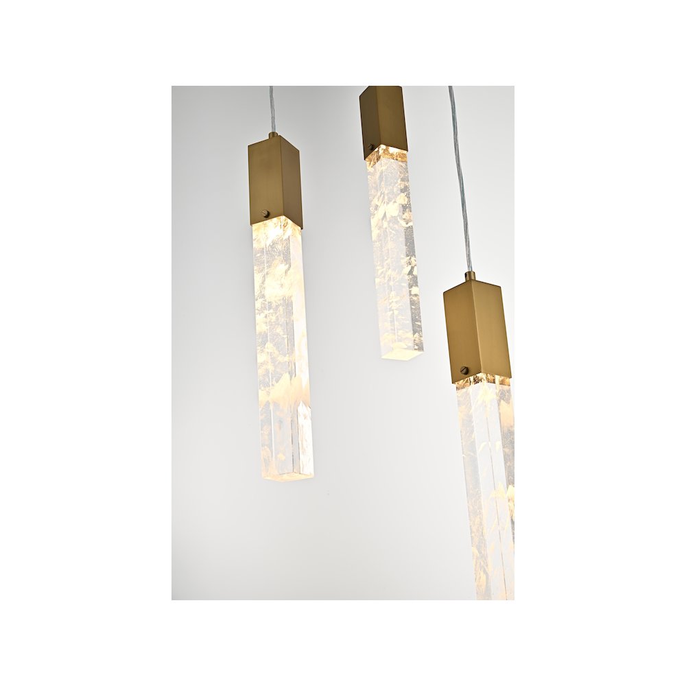 Aurora 36 inch Pendant in Satin Gold