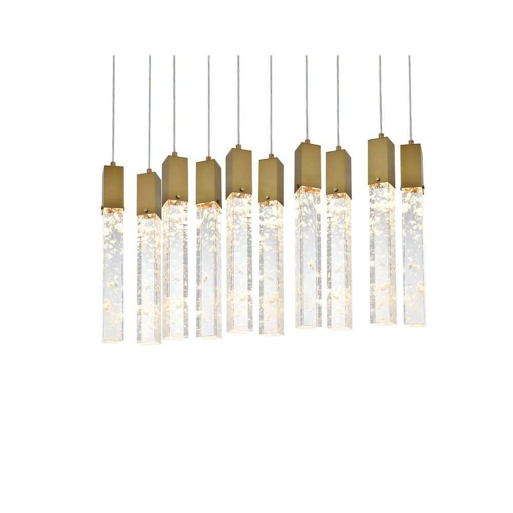 Aurora 42 inch Pendant in Satin Gold