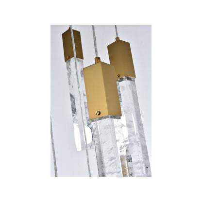 Aurora 42 inch Pendant in Satin Gold