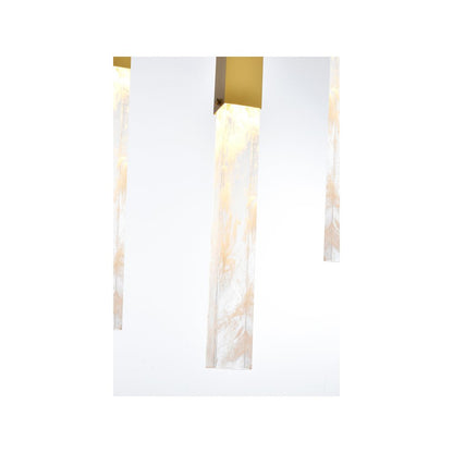 Aurora 42 inch Pendant in Satin Gold